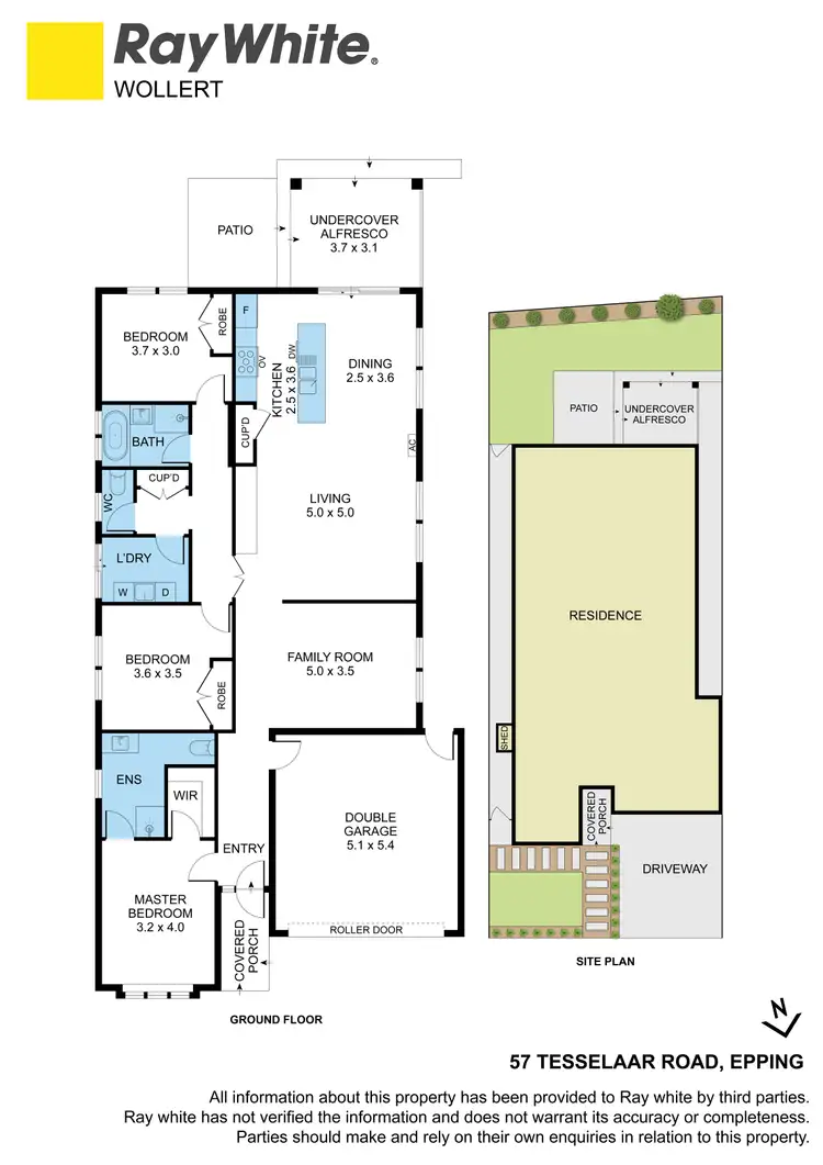 Floorplan of Homely house listing, 57 Tesselaar Road, Epping VIC 3076