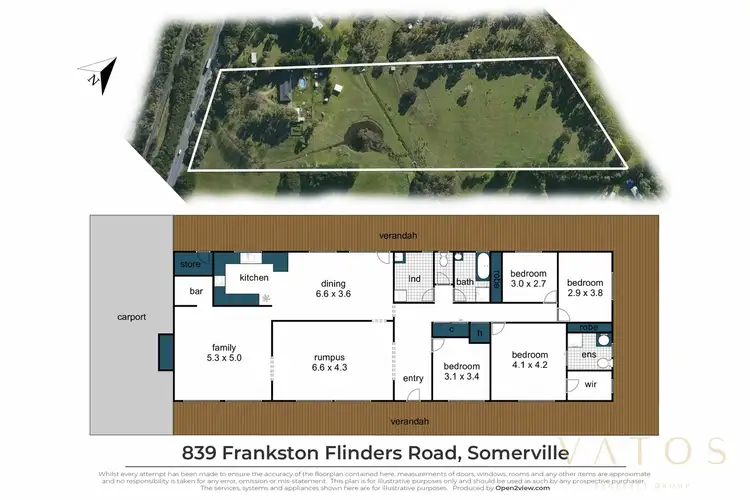 Floorplan of Homely rural property listing, 839 Frankston Flinders Road, Somerville VIC 3912