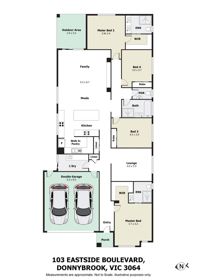 Floorplan of Homely house listing, 103 Eastside Boulevard, Donnybrook VIC 3064