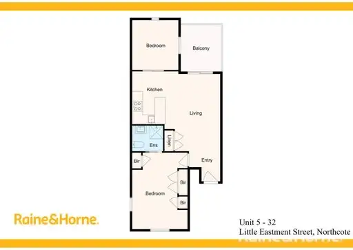 Floorplan of Homely apartment listing, 5/32 Little Eastment Street, Northcote VIC 3070