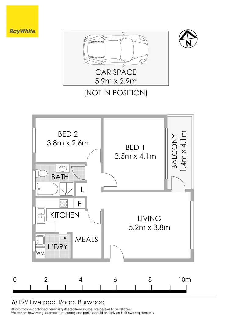 Floorplan of Homely unit listing, 6/199 Liverpool Road, Burwood NSW 2134