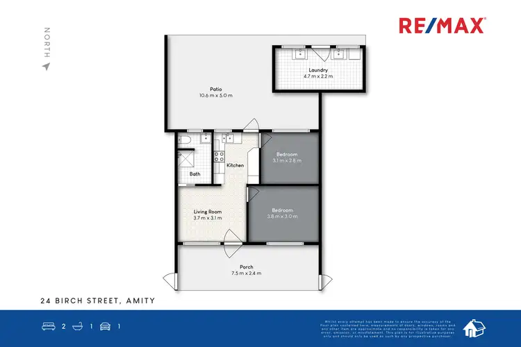Floorplan of Homely house listing, 24 Birch Street, Amity QLD 4183