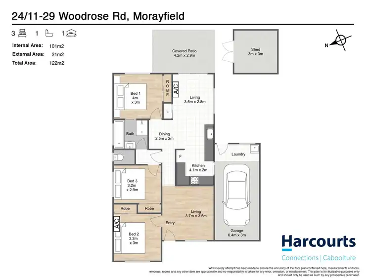 Floorplan of Homely house listing, 24/11-29 Woodrose Road, Morayfield QLD 4506