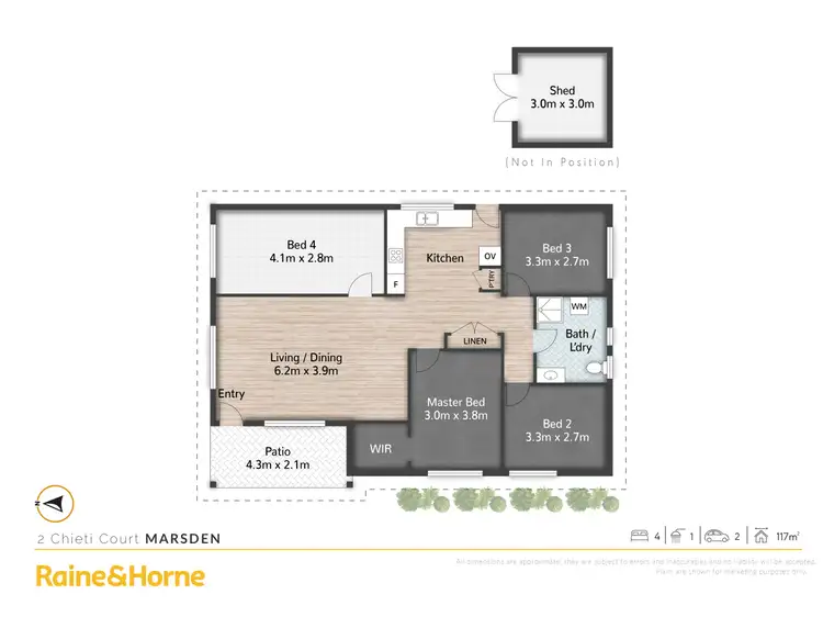 Floorplan of Homely house listing, 2 Chieti Court, Marsden QLD 4132
