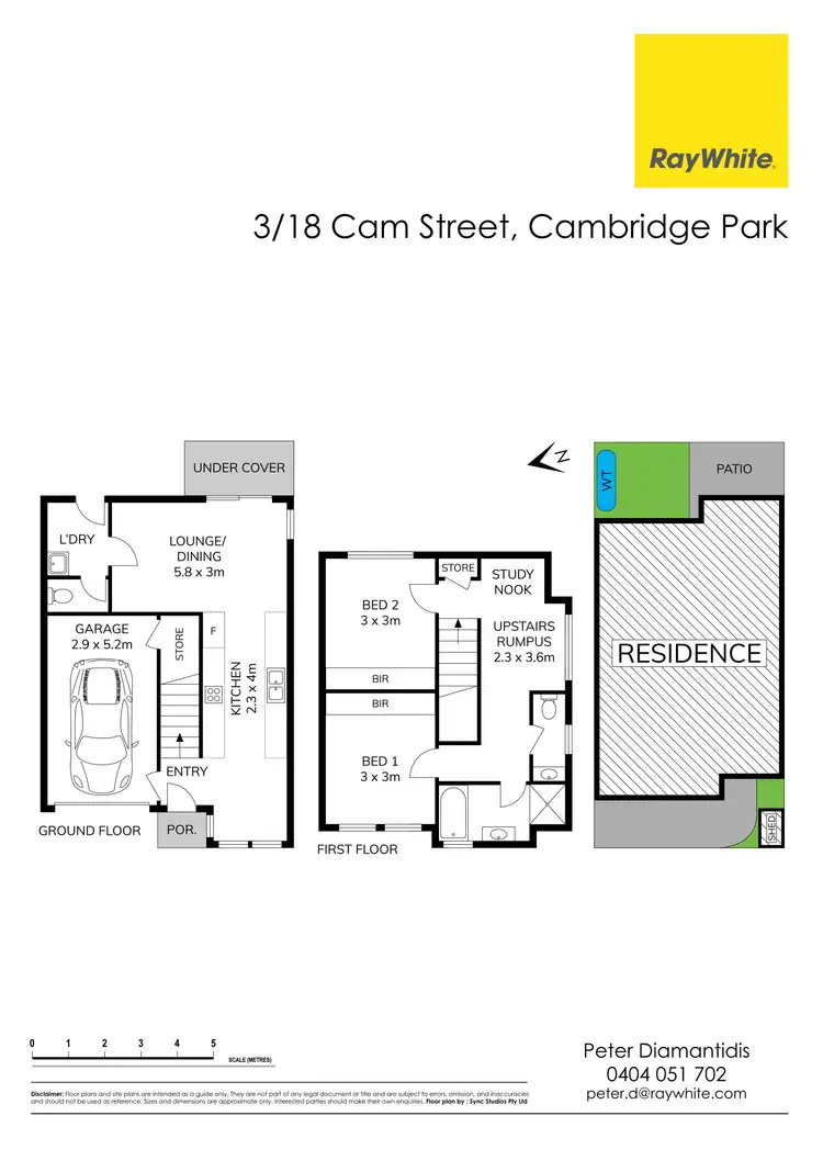 Floorplan of Homely townhouse listing, 3/18 Cam Street, Cambridge Park NSW 2747