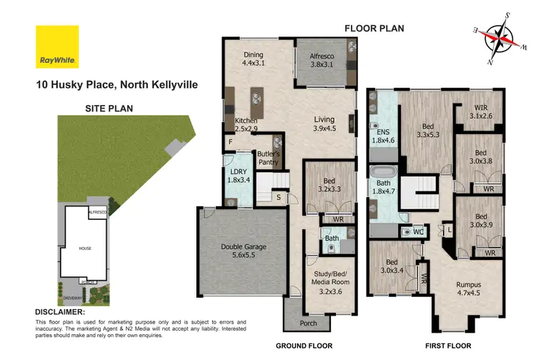 Floorplan of Homely house listing, 10 Husky Place, North Kellyville NSW 2155
