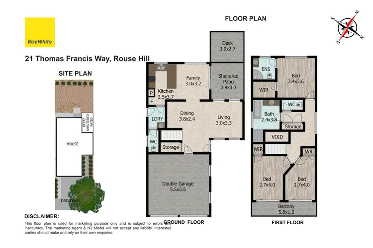 Floorplan of Homely house listing, 21 Thomas Francis Way, Rouse Hill NSW 2155