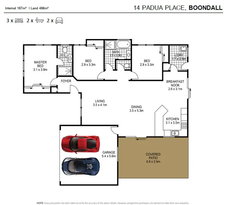 Floorplan of Homely house listing, 14 Padua Place, Boondall QLD 4034