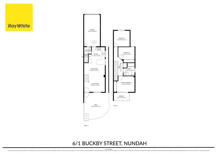 Floorplan of Homely townhouse listing, 6/1 Buckby Street, Nundah QLD 4012