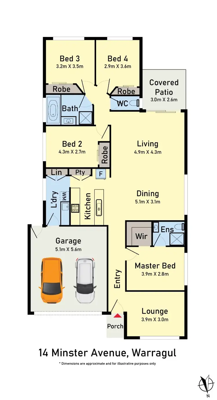 Floorplan of Homely house listing, 14 Minster Avenue, Warragul VIC 3820