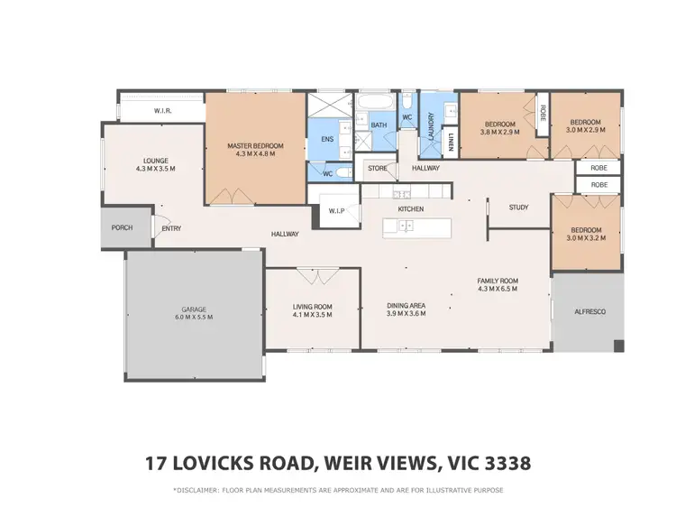 Floorplan of Homely house listing, 17 Lovicks Road, Weir Views VIC 3338