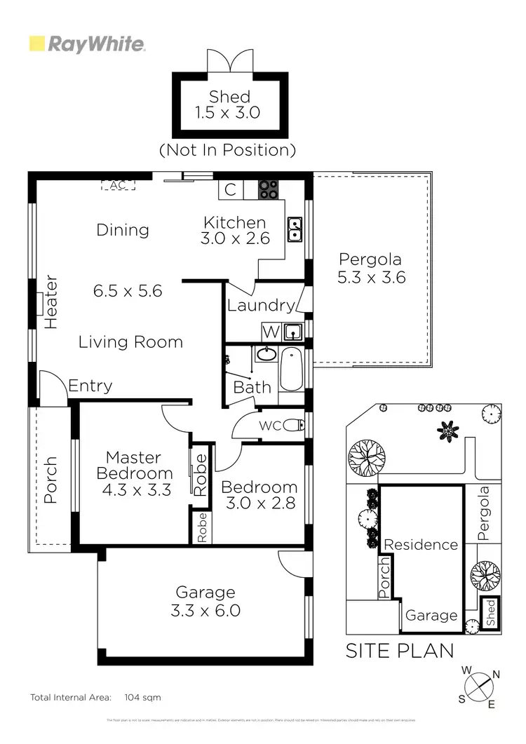 Floorplan of Homely unit listing, 1/34 Baynton Avenue, Sunshine North VIC 3020