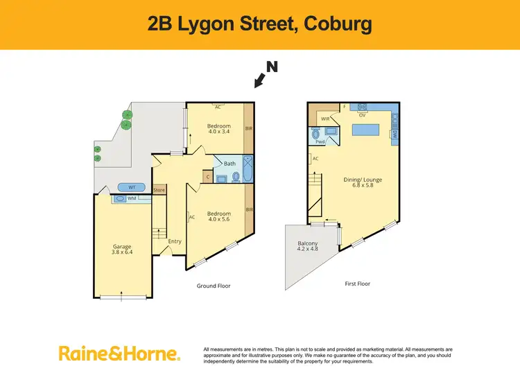 Floorplan of Homely townhouse listing, 2B Lygon Street, Coburg VIC 3058