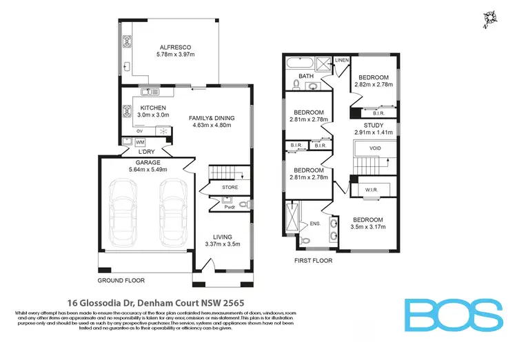 Floorplan of Homely house listing, 16 Glossodia Drive, Denham Court NSW 2565