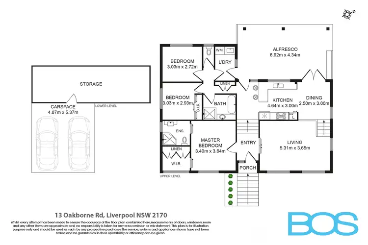 Floorplan of Homely house listing, 13 Oakborne Road, Liverpool NSW 2170