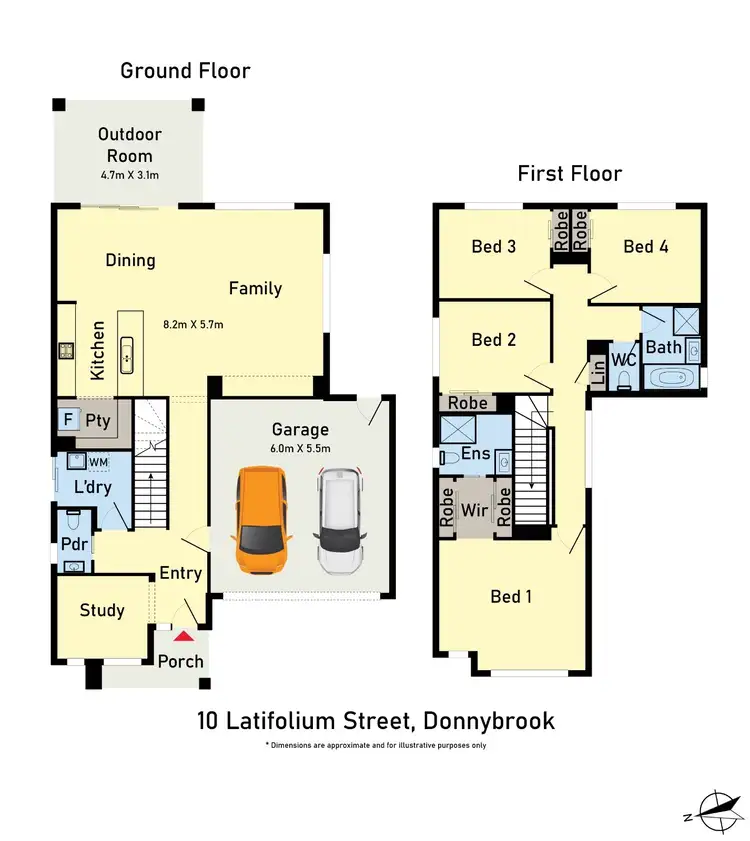 Floorplan of Homely house listing, 10 Latifolium Street, Donnybrook VIC 3064