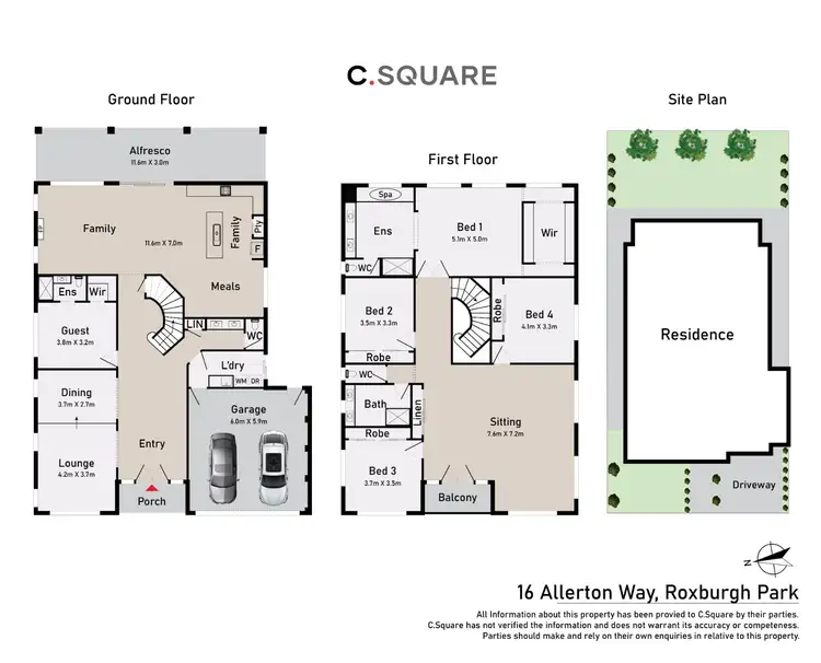 Floorplan of Homely house listing, 16 Allerton Way, Roxburgh Park VIC 3064