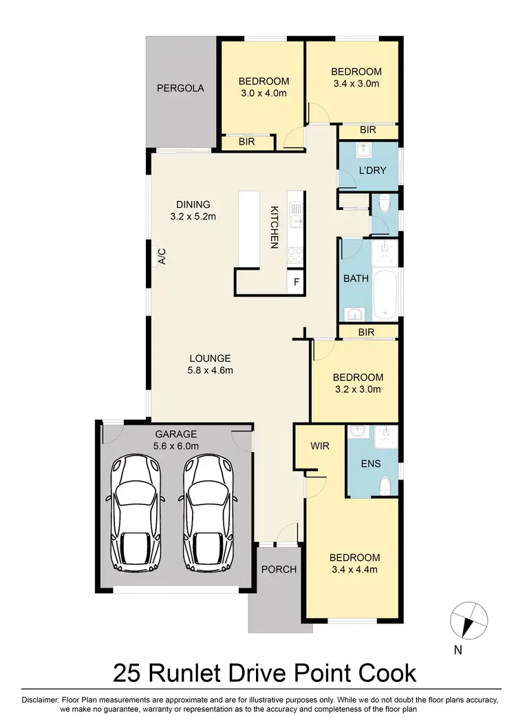 Floorplan of Homely house listing, 25 Runlet Drive, Point Cook VIC 3030
