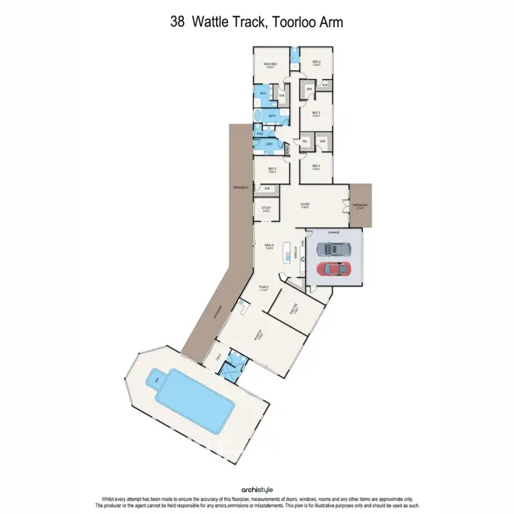 Floorplan of Homely house listing, 38 Wattle Track, Toorloo Arm VIC 3909