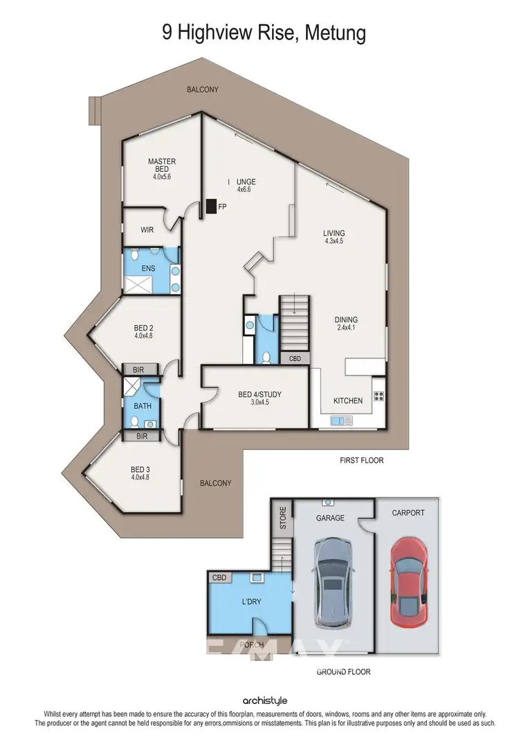 Floorplan of Homely house listing, 9 Highview Rise, Metung VIC 3904