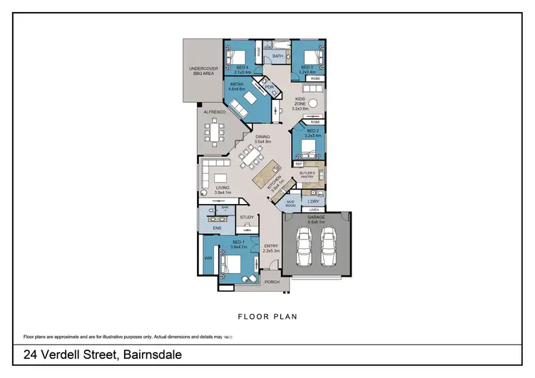 Floorplan of Homely house listing, 24 Verdell Street, Bairnsdale VIC 3875