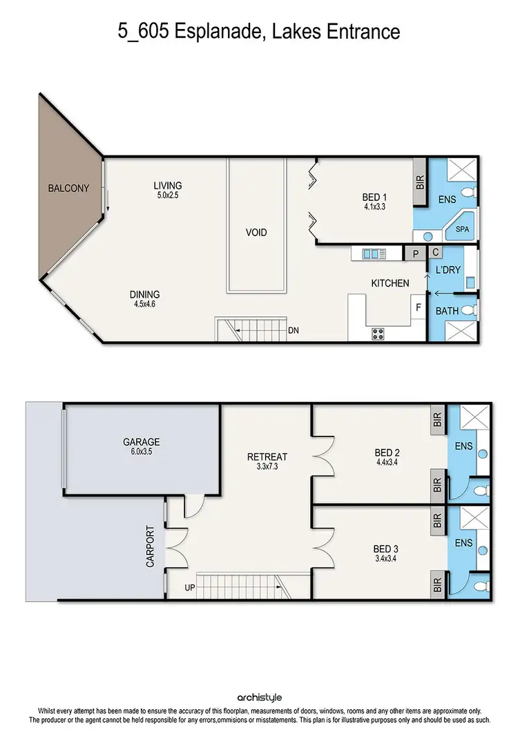 Floorplan of Homely apartment listing, 5/605 Esplanade, Lakes Entrance VIC 3909