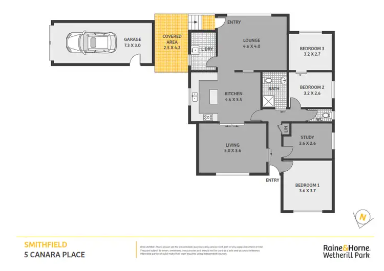Floorplan of Homely house listing, 5 Canara Place, Smithfield NSW 2164