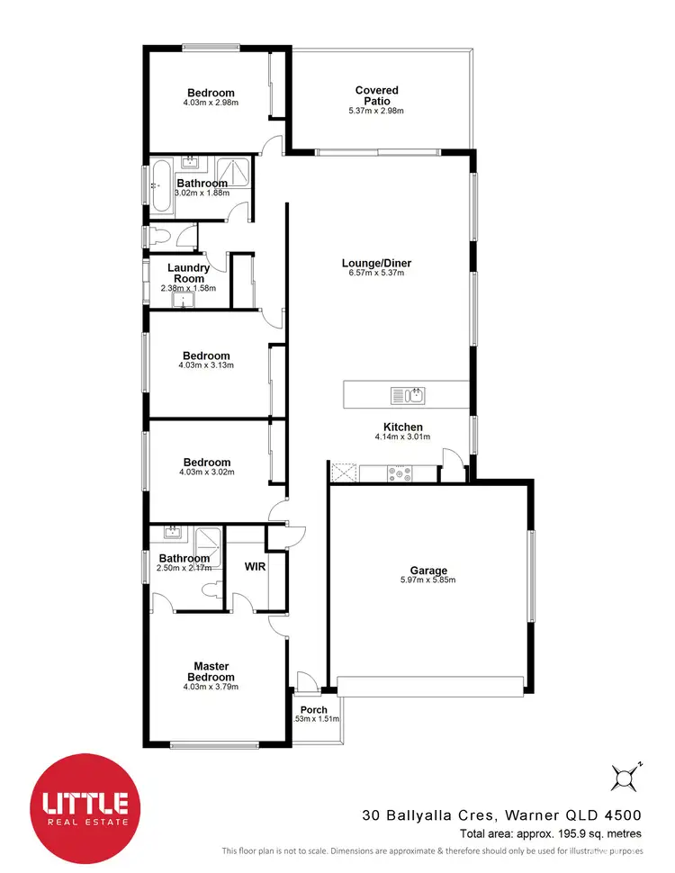 Floorplan of Homely house listing, 30 Ballyalla Crescent, Warner QLD 4500