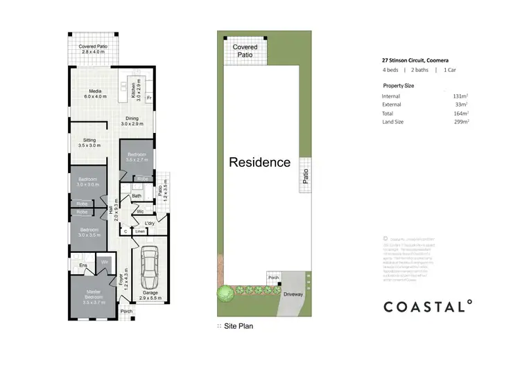 Floorplan of Homely house listing, 27 Stinson Circuit, Coomera QLD 4209