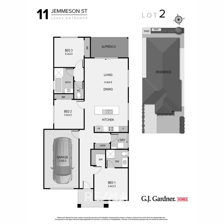 Floorplan of Homely house listing, Lot 2/11 Jemmeson Street, Lakes Entrance VIC 3909