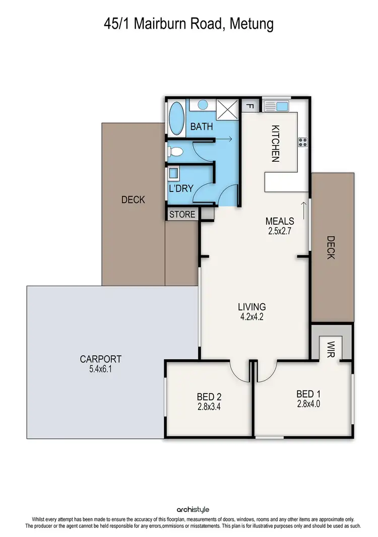 Floorplan of Homely house listing, 45/1 Mairburn, Metung VIC 3904