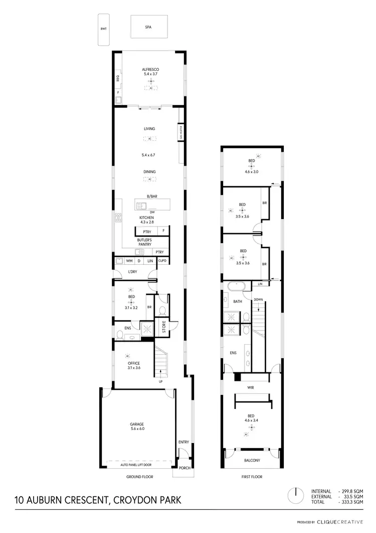 Floorplan of Homely house listing, 10 Auburn Crescent, Croydon Park SA 5008