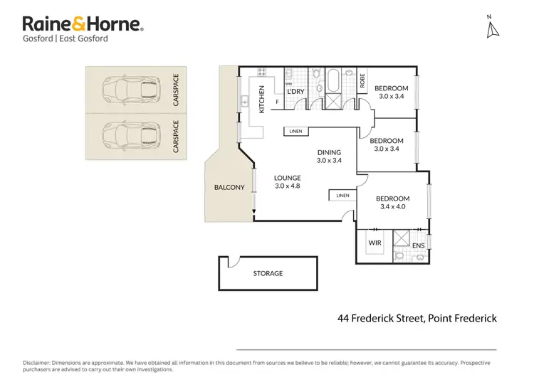Floorplan of Homely unit listing, 10/44 Frederick Street, Point Frederick NSW 2250