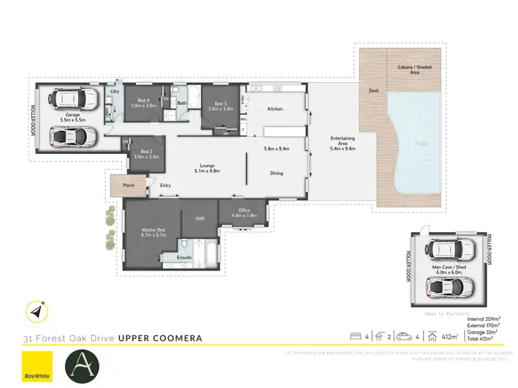 Floorplan of Homely house listing, 31 Forest-Oak Drive, Upper Coomera QLD 4209