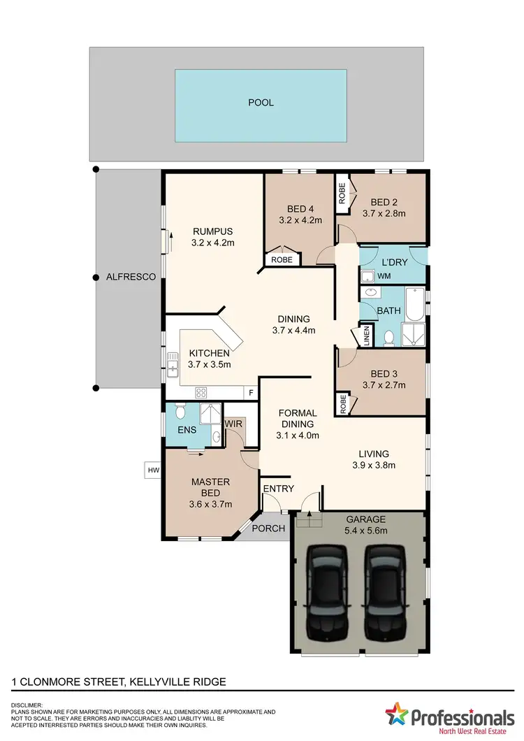 Floorplan of Homely house listing, 1 Clonmore Street, Kellyville Ridge NSW 2155