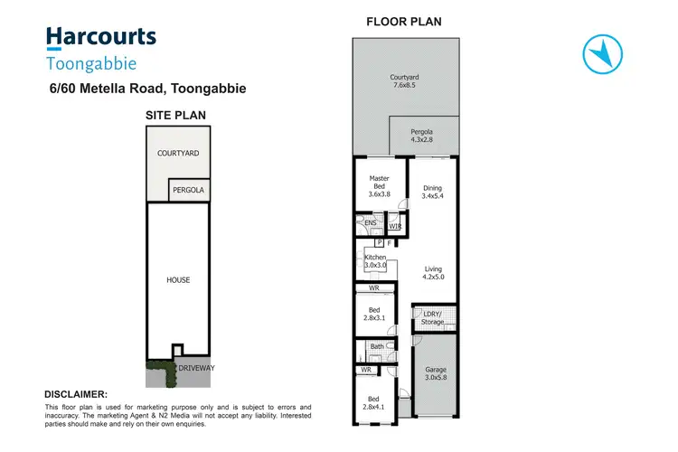 Floorplan of Homely villa listing, 6/60 Metella Road, Toongabbie NSW 2146