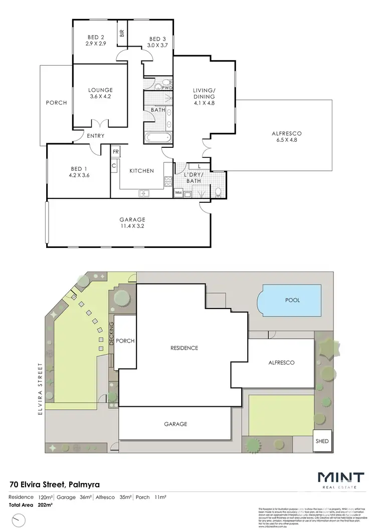 Floorplan of Homely house listing, 70 Elvira Street, Palmyra WA 6157