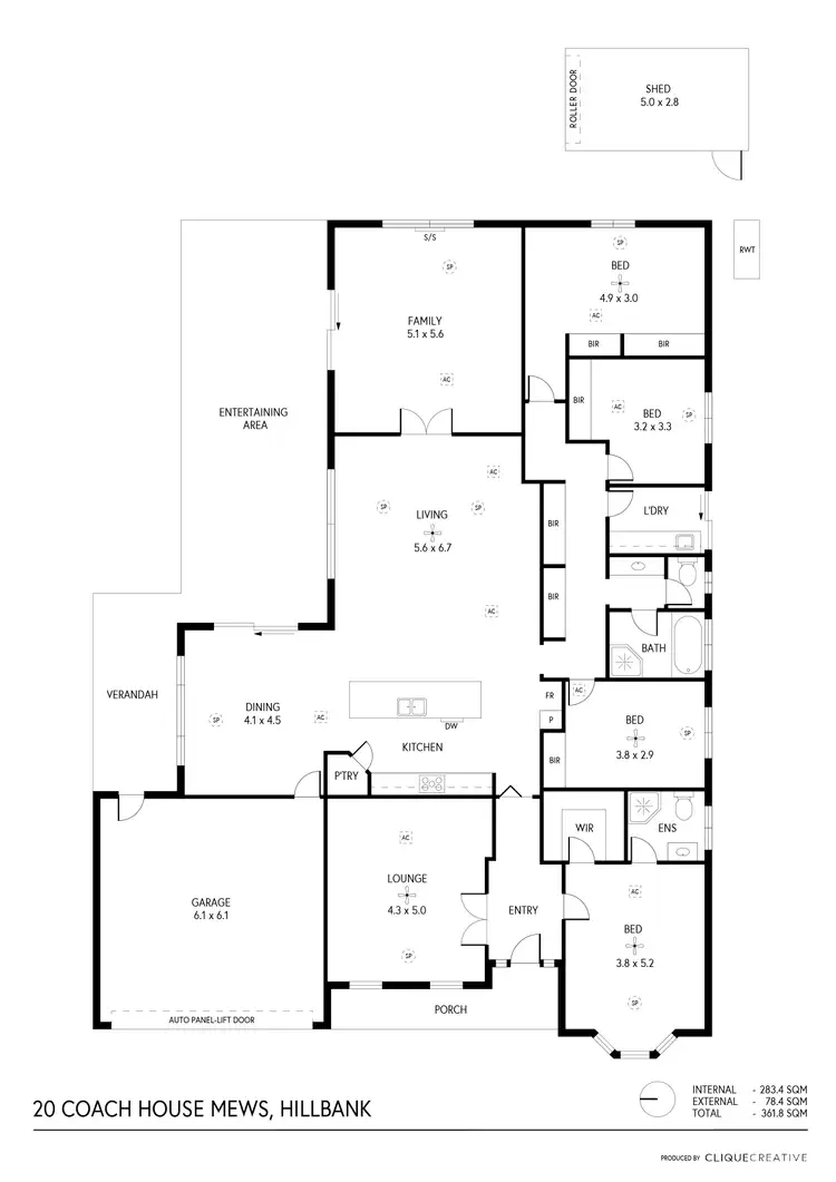 Floorplan of Homely house listing, 20 Coach House Mews, Hillbank SA 5112