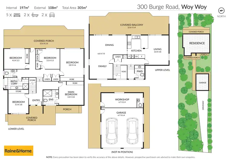 Floorplan of Homely house listing, 300 Burge Road, Woy Woy NSW 2256