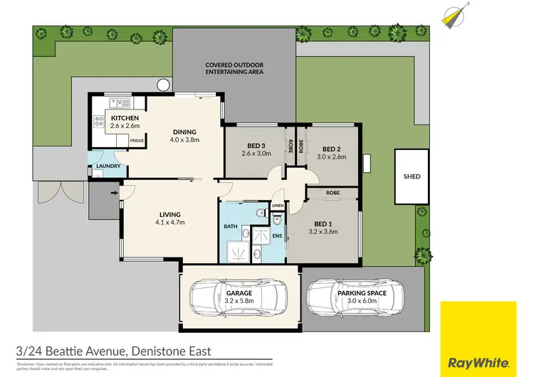 Floorplan of Homely villa listing, 3/24 Beattie Avenue, Denistone East NSW 2112
