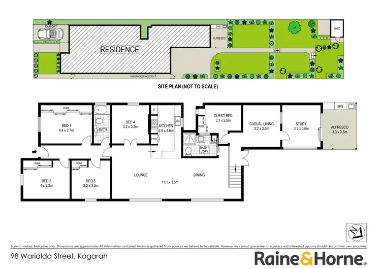 Floorplan of Homely house listing, 98 Warialda Street, Kogarah NSW 2217