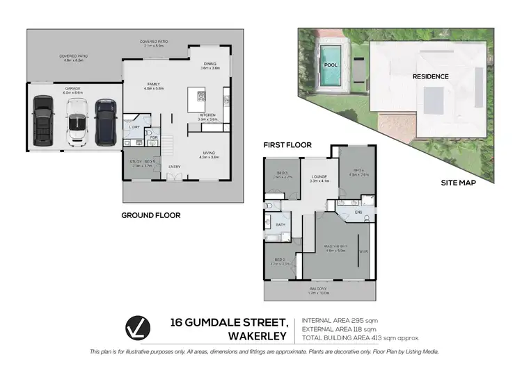 Floorplan of Homely house listing, 16 Gumdale Street, Wakerley QLD 4154