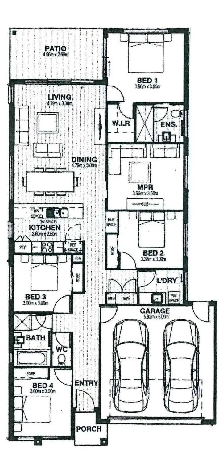 Floorplan of Homely house listing, 20 Eaglecrest Avenue, Plumpton VIC 3335