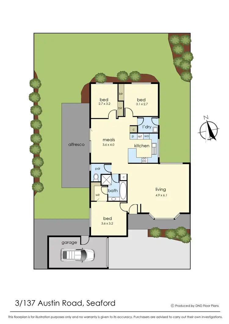 Floorplan of Homely unit listing, 3/137 Austin Road, Seaford VIC 3198