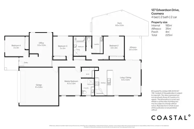 Floorplan of Homely house listing, 127 Edwardson Drive, Coomera QLD 4209