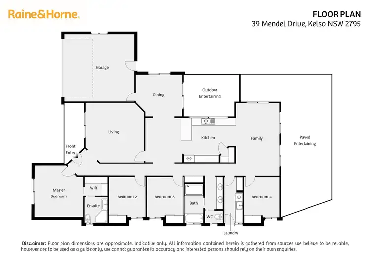 Floorplan of Homely house listing, 39 Mendel Drive, Kelso NSW 2795