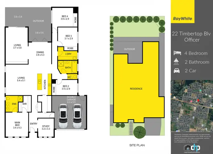 Floorplan of Homely house listing, 22 Timbertop Boulevard, Officer VIC 3809