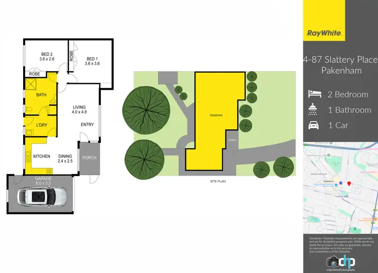 Floorplan of Homely unit listing, 4/87 Slattery Place, Pakenham VIC 3810