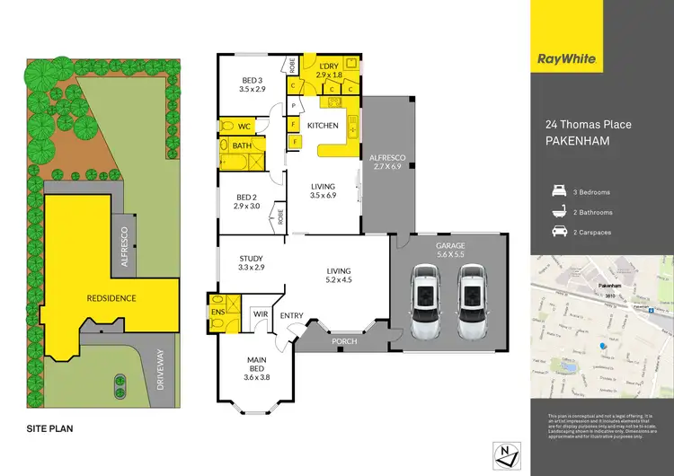 Floorplan of Homely house listing, 24 Thomas Place, Pakenham VIC 3810