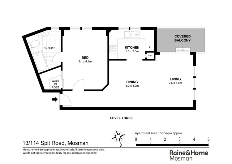 Floorplan of Homely apartment listing, 13/114 Spit Road, Mosman NSW 2088